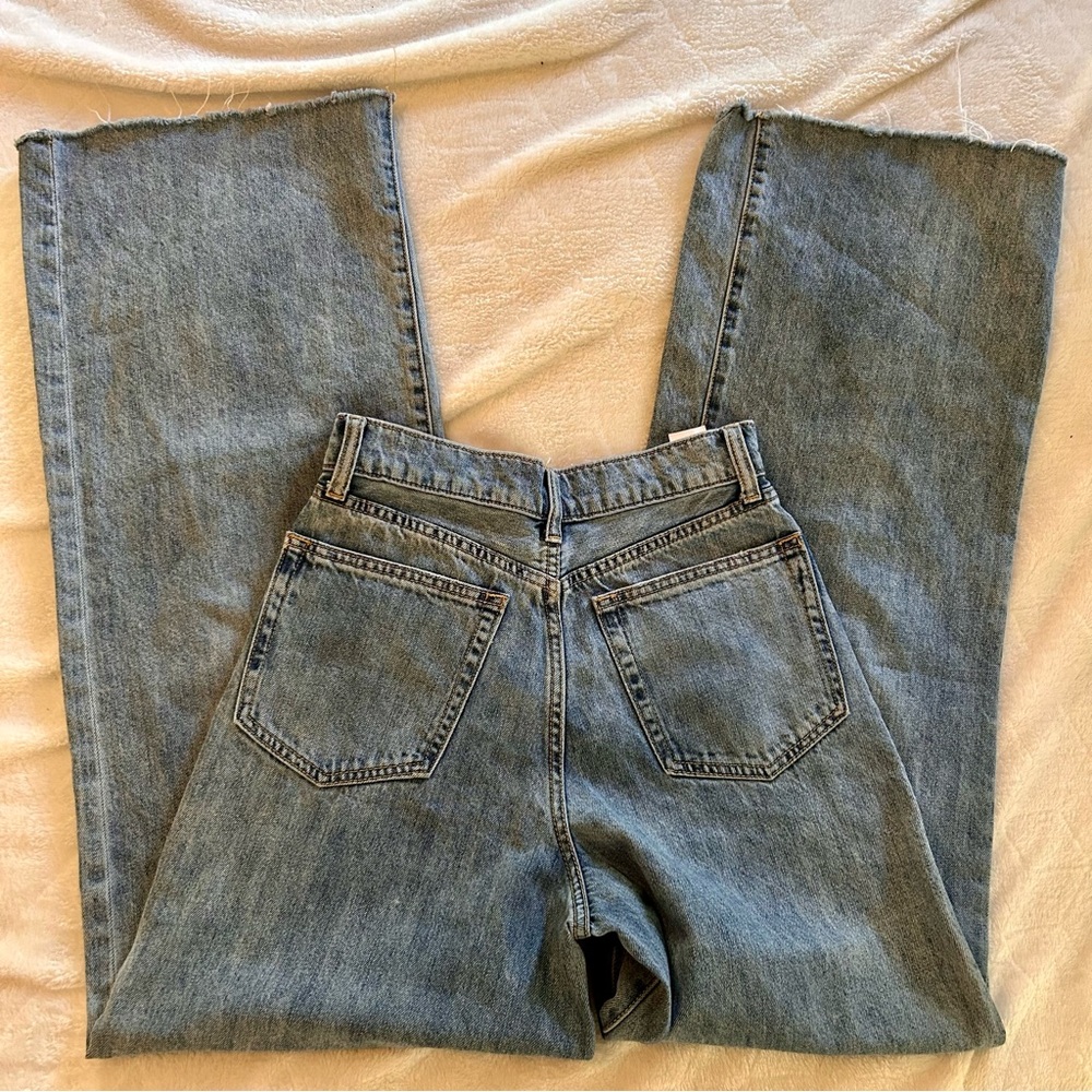 WeWoreWhat High Rise Wide Leg Jeans Light Wash size 25 - Picture 13 of 16